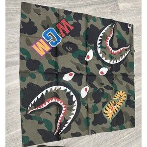 Bape Bandana - 1st camo Shark - Green